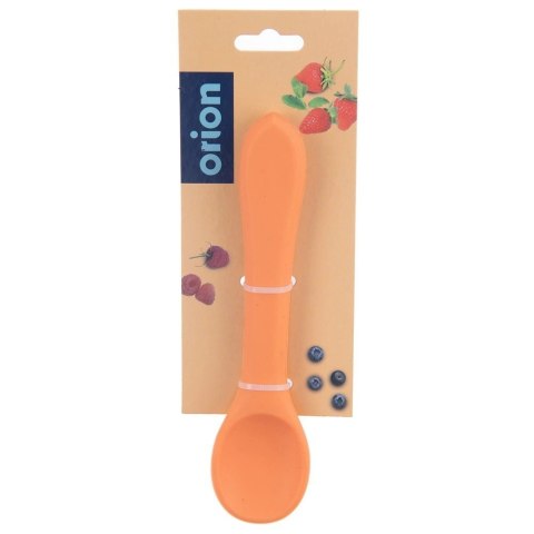 Łyżeczka Dziecięca Silikonowa Pomarańczowa 14 x 3,5 cm do Zmywarki ORION