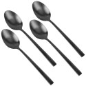 Łyżeczki do Herbaty Stal Nierdzewna Czarne 4 Szt. 15 cm EXCELLENT HOUSEWARE