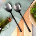 Łyżki do Sałatek Stal Nierdzewna Czarne 23,5 cm 2 Sztuki MONDEX
