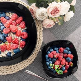 Miseczka Szklana 190 ml Kwadratowa Czarna do Zmywarki i Mikrofali ORION