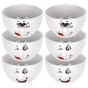 Miseczki Ceramiczne 13,5 cm 550 ml Zestaw 6 szt Buźki SIAKI COLLECTION