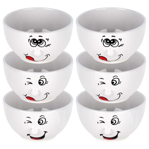 Miseczki Ceramiczne 13,5 cm 550 ml Zestaw 6 szt Buźki SIAKI COLLECTION
