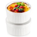 Miseczki do Zapiekania 260 ml Porcelanowe Białe Zestaw 2 szt VILDE