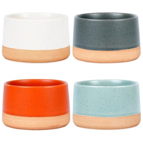 Miseczki na Przekąski 9,5 cm 220 ml Gres Zestaw 4 szt EXCELLENT HOUSEWARE