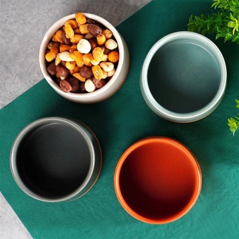 Miseczki na Przekąski 9,5 cm 220 ml Gres Zestaw 4 szt EXCELLENT HOUSEWARE