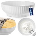 Miska Kuchenna 24 cm 2,5 L Tworzywo Biała do Zmywarki i Mikrofali ORION