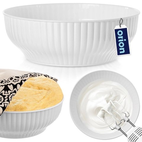 Miska Kuchenna Biała 28 cm 4 L Tworzywo do Zmywarki i Mikrofali Orion