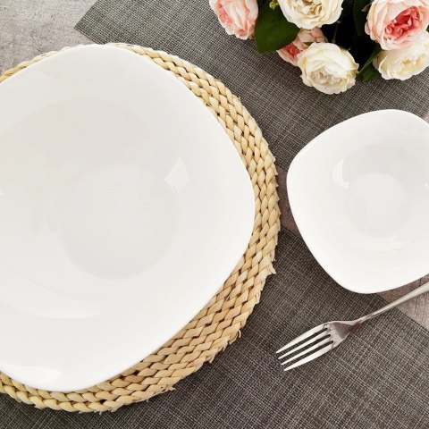 Miska Sałatkowa 25 cm 2 L Szkło Opalowe do Zmywarki i Mikrofali ORION