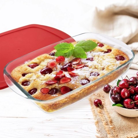 Naczynie Żaroodporne Szklane ORION 39 x 24 x 7 cm 3,7 L z Pokrywką