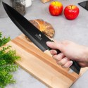 Nóż Szefa Kuchni 32 cm Stal Czarny do Zmywarki EXCELLENT HOUSEWARE