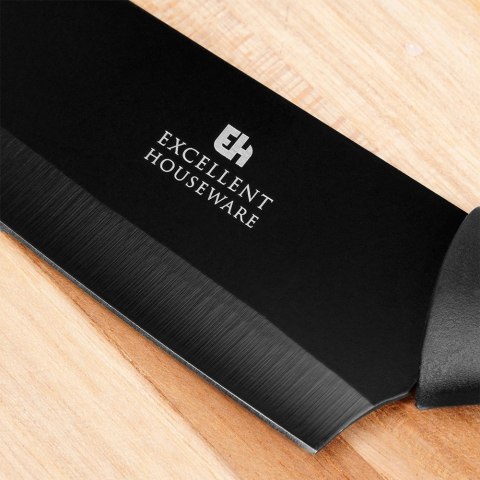 Nóż Szefa Kuchni 32 cm Stal Czarny do Zmywarki EXCELLENT HOUSEWARE