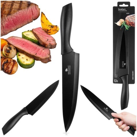 Nóż Szefa Kuchni 32 cm Stal Czarny do Zmywarki EXCELLENT HOUSEWARE