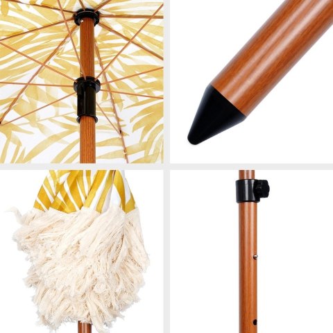 Parasol Plażowy Ogrodowy na Ogród Plaże Regulowany Przenośny PROBEACH 157cm