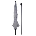 Parasol na Ogród Plażę Ogrodowy Plażowy Szary Regulowany Łamany ORION 185cm