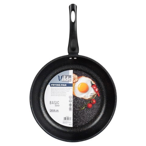 Patelnia Granitowa Głęboka 3 l 28 cm VILDE Basic Line Nieprzywierająca