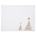 Podkładka na Stół Bawełniana Świąteczna 33,5 x 26 cm ORION Choinka Złota