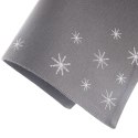 Podkładka na Stół Bawełniana Świąteczna 33,5 x 26 cm ORION Płatek Szara