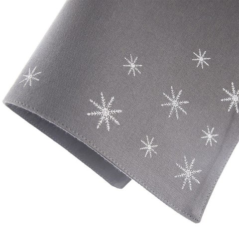 Podkładka na Stół Bawełniana Świąteczna 33,5 x 26 cm ORION Płatek Szara