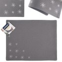 Podkładka na Stół Bawełniana Świąteczna 33,5 x 26 cm ORION Płatek Szara