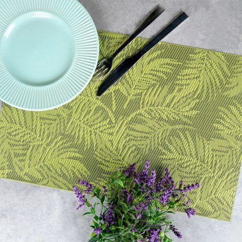 Podkładka na Stół Zielona Liście 45 x 30 cm EXCELLENT HOUSEWARE Mata PCV