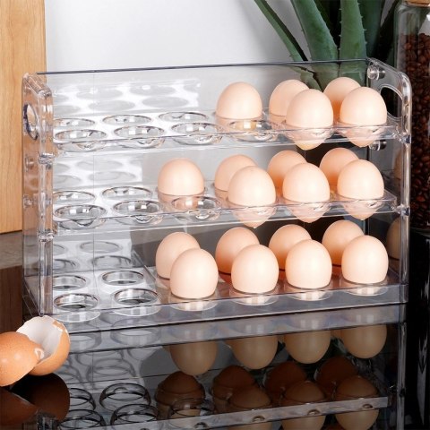 Pojemnik na Jajka Organizer Trzypoziomowy 36 szt. VILDE 32 x 10 x 20,5 cm