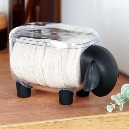 Pojemnik na Patyczki Owieczka Dekoracyjny 13 x 7 x 8 cm VILDE Przezroczysty