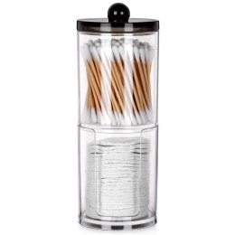 Pojemnik na Patyczki Płatki 2-Poziomowy 7 x 19,5 cm VILDE z Podajnikiem