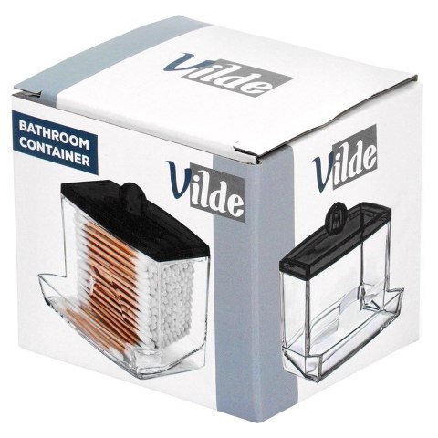 Pojemnik na Patyczki Kosmetyczne z Podajnikiem 9 x 7 x 9,5 cm z Pokrywką