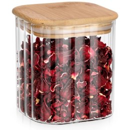 Pojemnik na produkty sypkie szklany z pokrywką i uszczelką 750 ml
