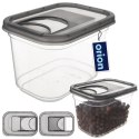 Pojemnik na Kapsułki Karmę Sypkie 1,3 L ORION z Dozownikiem 16,5 x 11,5 cm
