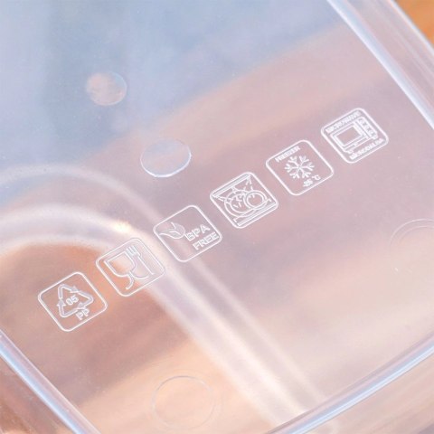 Pojemnik na Sypkie Piętrowany 1,85 L VILDE z Pokrywką Zamykany 16,5 x 16 cm