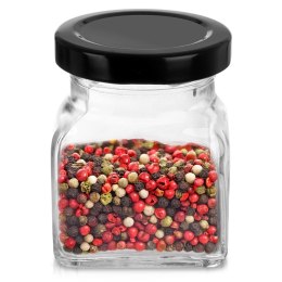 Pojemnik Szklany na Przyprawy 120 ml ORION z Metalową Nakrętką 7 x 5,5 cm