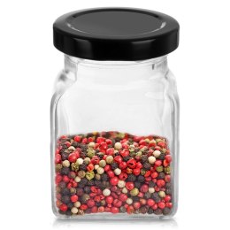 Pojemnik Szklany na Przyprawy 170 ml ORION z Metalową Nakrętką 9,5 x 5,5 cm