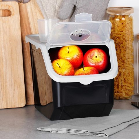 Pojemnik na Warzywa Karmę 12 L VILDE z Miarką Wentylacja 33 x 23,5 cm