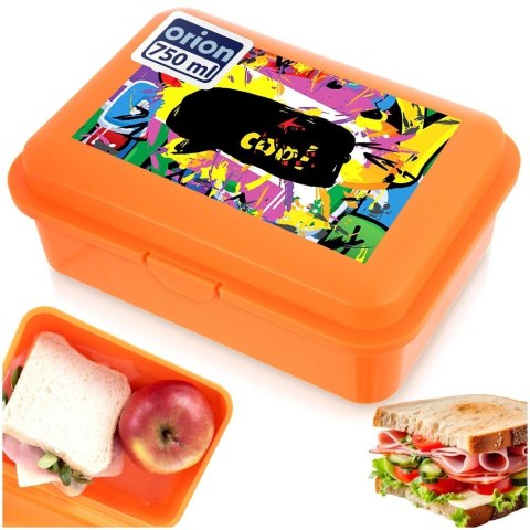 Pojemnik Lunchbox Śniadaniowy 750 ml ORION Zmywarka Mikrofala 18 x 13 cm