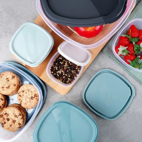 Zestaw 6 Pojemników na Żywność Szczelny Tworzywo EXCELLENT HOUSEWARE