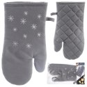Rękawica Kuchenna Płatek Śniegu Magnes Bawełna Szara 325 cm ORION