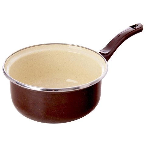Rondel Emaliowany BROWN Retro 16 cm 1 L Indukcja Piekarnik ORION