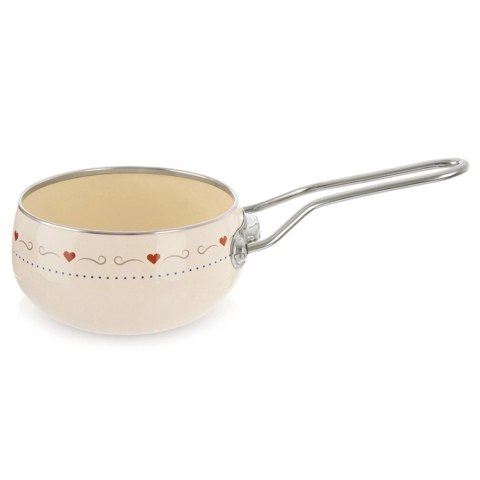 Rondel Emaliowany TONCA Retro Kremowy 1,1 L ORION 15 cm Indukcja