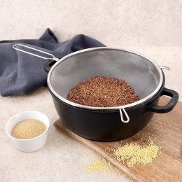 Sitko kuchenne stalowe z uchwytem 24,5 cm