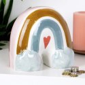 Skarbonka Ceramiczna Tęcza Prezent dla Dzieci Dorosłych VILDE 15x10x14,5 cm