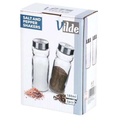 Solniczka i pieprzniczka szklana 170 ml 2 szt.