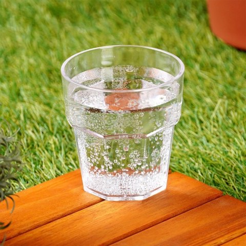 Szklanka na Napoje Akrylowa 275 ml VILDE Nietłukąca do Zmywarki 8 x 8 cm