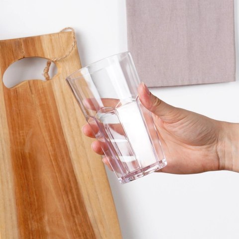 Szklanka na Napoje Akrylowa 370 ml VILDE Wysoka Nietłukąca do Zmywarki