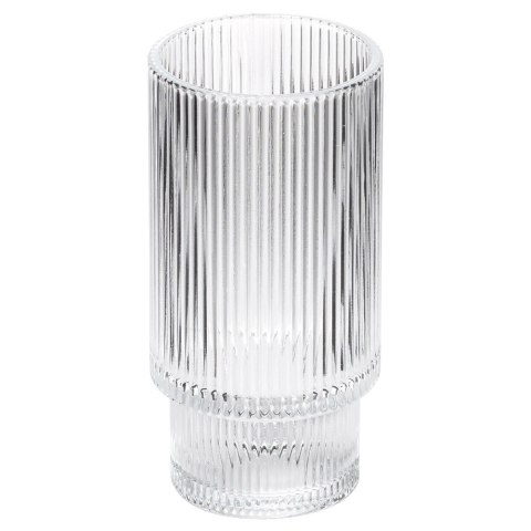 Szklanki Wysokie Zestaw 6 szt. 320 ml VILDE Ryflowane Szkło do Zmywarki