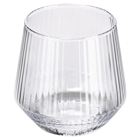 Szklanki Zestaw 6 szt. 350 ml VILDE Ryflowane Szkło do Whisky Zmywarka
