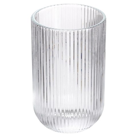 Szklanki Zestaw 6 szt. 400 ml VILDE Ryflowane Szkło Wysokie do Zmywarki