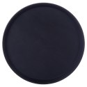 Taca do Serwowania Kelnerska Antypoślizgowa Czarna Okrągła VILDE 35 cm