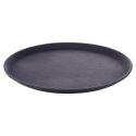 Taca do Serwowania Kelnerska Antypoślizgowa Czarna Okrągła VILDE 35 cm
