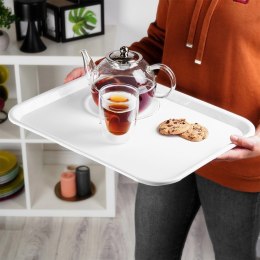 Taca do Serwowania Plastikowa Antypoślizgowa 45,5 x 35,5 cm ORION Biała